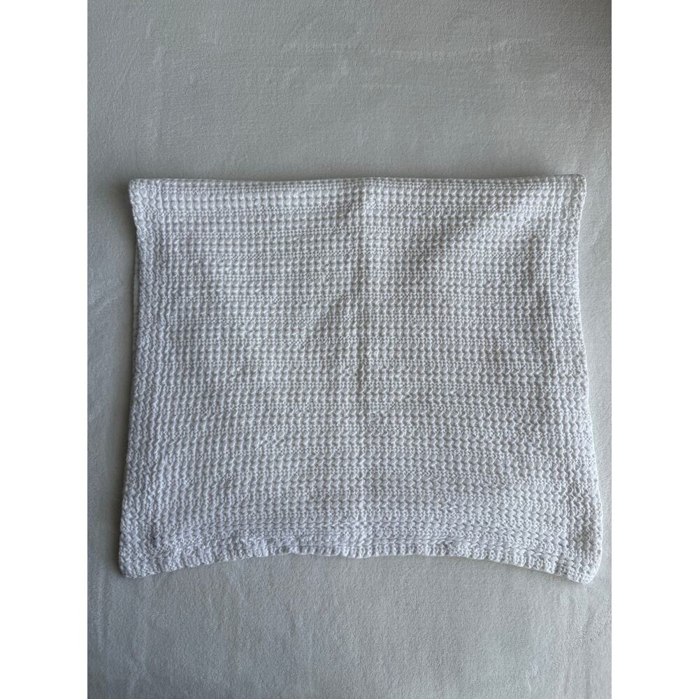 Pottery Barn 36x20 Crisp White Waffle King Pillow Sham Cover‎ Coastal Cottage